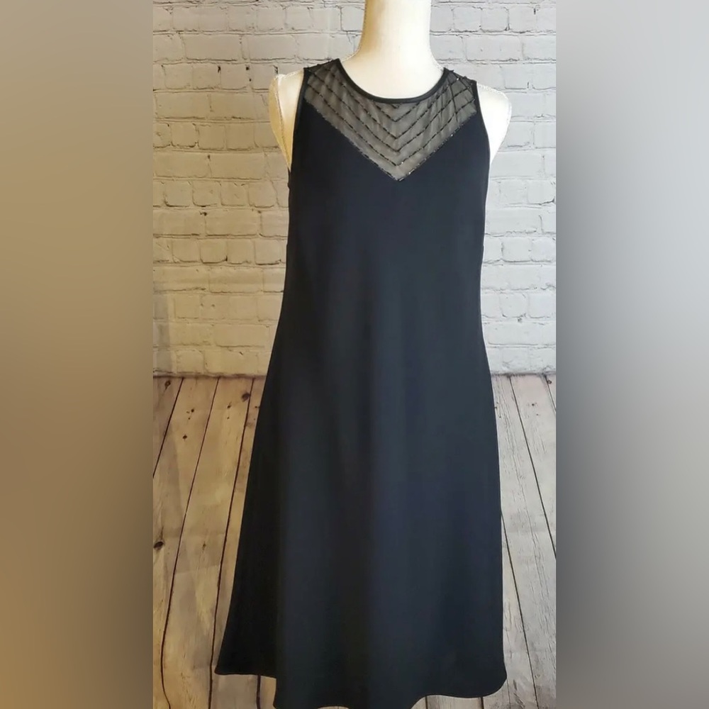 Evan Picone Classic Black dress with beads - Picture 9 of 14